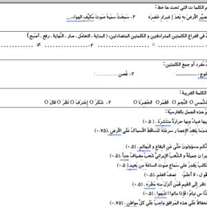 نمونه سوال ورد/word عربی پایه دهم انسانی  نوبت دوم یا نیمسال دوم ( word / ورد/  پاسخنامه تشریحی  )