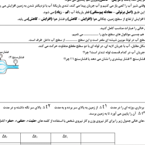 نمونه سوال ورد/word فیزیک پایه دهم تجربی  نوبت دوم یا نیمسال دوم ( word / ورد/ )